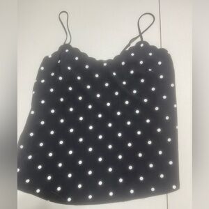 Women’s Black And White Polka Dot Top From J. Crew Size 6